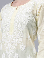 Load image into Gallery viewer, Seva Chikan Hand Embroidered Cotton Lucknowi Chikankari Kurta
