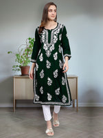 Load image into Gallery viewer, Seva Chikan Hand Embroidered Rayon Lucknowi Chikankari Kurta