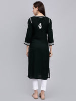 Load image into Gallery viewer, Seva Chikan Hand Embroidered Rayon Lucknowi Chikankari Kurta