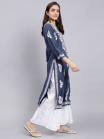 Load image into Gallery viewer, Seva Chikan Hand Embroidered Rayon Lucknowi Chikankari Kurta