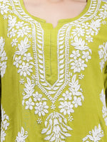 Load image into Gallery viewer, Seva Chikan Hand Embroidered Rayon Lucknowi Chikankari Kurta