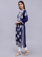 Load image into Gallery viewer, Seva Chikan Hand Embroidered Modal Cotton Lucknowi Chikankari Kurta