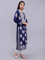 Load image into Gallery viewer, Seva Chikan Hand Embroidered Modal Cotton Lucknowi Chikankari Kurta