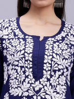 Load image into Gallery viewer, Seva Chikan Hand Embroidered Modal Cotton Lucknowi Chikankari Kurta