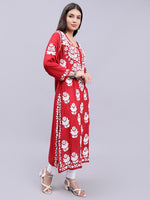 Load image into Gallery viewer, Seva Chikan Hand Embroidered Modal Cotton Lucknowi Chikankari Kurta