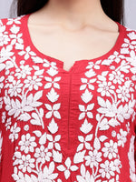 Load image into Gallery viewer, Seva Chikan Hand Embroidered Modal Cotton Lucknowi Chikankari Kurta
