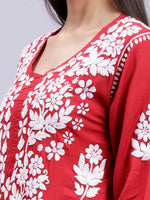 Load image into Gallery viewer, Seva Chikan Hand Embroidered Modal Cotton Lucknowi Chikankari Kurta