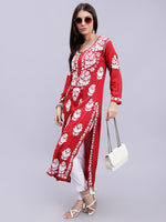 Load image into Gallery viewer, Seva Chikan Hand Embroidered Modal Cotton Lucknowi Chikankari Kurta