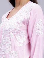Load image into Gallery viewer, Seva Chikan Hand Embroidered Modal Cotton Lucknowi Chikankari Kurta