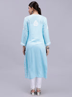 Load image into Gallery viewer, Seva Chikan Hand Embroidered Modal Cotton Lucknowi Chikankari Kurta