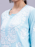 Load image into Gallery viewer, Seva Chikan Hand Embroidered Modal Cotton Lucknowi Chikankari Kurta