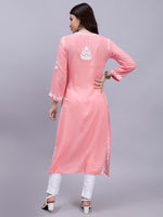 Load image into Gallery viewer, Seva Chikan Hand Embroidered Modal Cotton Lucknowi Chikankari Kurta