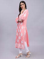 Load image into Gallery viewer, Seva Chikan Hand Embroidered Modal Cotton Lucknowi Chikankari Kurta
