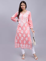 Load image into Gallery viewer, Seva Chikan Hand Embroidered Modal Cotton Lucknowi Chikankari Kurta