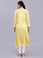 Load image into Gallery viewer, Seva Chikan Hand Embroidered Modal Cotton Lucknowi Chikankari Kurta