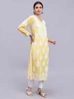 Load image into Gallery viewer, Seva Chikan Hand Embroidered Modal Cotton Lucknowi Chikankari Kurta