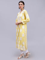 Load image into Gallery viewer, Seva Chikan Hand Embroidered Modal Cotton Lucknowi Chikankari Kurta