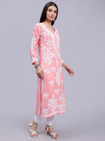 Load image into Gallery viewer, Seva Chikan Hand Embroidered Modal Lucknowi Chikankari Kurta