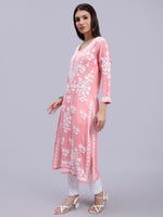 Load image into Gallery viewer, Seva Chikan Hand Embroidered Modal Lucknowi Chikankari Kurta