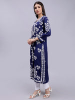 Load image into Gallery viewer, Seva Chikan Hand Embroidered Modal Lucknowi Chikankari Kurta
