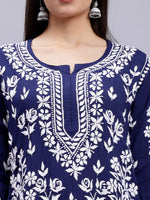 Load image into Gallery viewer, Seva Chikan Hand Embroidered Modal Lucknowi Chikankari Kurta