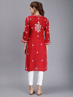 Load image into Gallery viewer, Seva Chikan Hand Embroidered Modal Lucknowi Chikankari Kurta