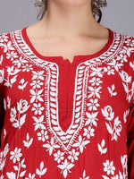 Load image into Gallery viewer, Seva Chikan Hand Embroidered Modal Lucknowi Chikankari Kurta
