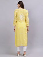 Load image into Gallery viewer, Seva Chikan Hand Embroidered Modal Cotton Lucknowi Chikankari Kurta