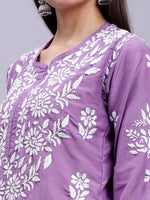 Load image into Gallery viewer, Seva Chikan Hand Embroidered Muslin Lucknowi Chikankari Kurta