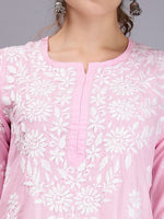 Load image into Gallery viewer, Seva Chikan Hand Embroidered Muslin Lucknowi Chikankari Kurta