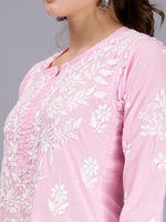 Load image into Gallery viewer, Seva Chikan Hand Embroidered Muslin Lucknowi Chikankari Kurta