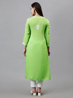 Load image into Gallery viewer, Seva Chikan Hand Embroidered Modal Cotton Lucknowi Chikankari Kurta