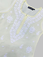Load image into Gallery viewer, Seva Chikan Hand Embroidered Terivoil Cotton Lucknowi Chikankari Kurta