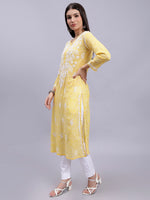 Load image into Gallery viewer, Seva Chikan Hand Embroidered Mal-Mal Lucknowi Chikankari Kurta
