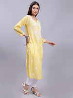 Load image into Gallery viewer, Seva Chikan Hand Embroidered Mal-Mal Lucknowi Chikankari Kurta