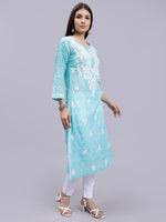 Load image into Gallery viewer, Seva Chikan Hand Embroidered Mal-Mal Lucknowi Chikankari Kurta