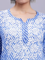 Load image into Gallery viewer, Seva Chikan Hand Embroidered Mal-Mal Lucknowi Chikankari Kurta