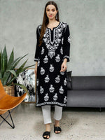 Load image into Gallery viewer, Seva Chikan Hand Embroidered Rayon Lucknowi Chikankari Kurta