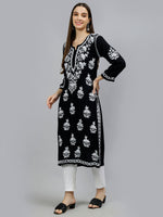 Load image into Gallery viewer, Seva Chikan Hand Embroidered Rayon Lucknowi Chikankari Kurta