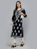 Load image into Gallery viewer, Seva Chikan Hand Embroidered Rayon Lucknowi Chikankari Kurta