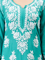 Load image into Gallery viewer, Seva Chikan Hand Embroidered Rayon Lucknowi Chikankari Kurta