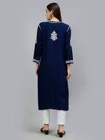 Load image into Gallery viewer, Seva Chikan Hand Embroidered Modal Cotton Lucknowi Chikankari Kurta