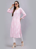 Load image into Gallery viewer, Seva Chikan Hand Embroidered Modal Cotton Lucknowi Chikankari Kurta