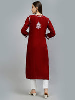 Load image into Gallery viewer, Seva Chikan Hand Embroidered Modal Cotton Lucknowi Chikankari Kurta