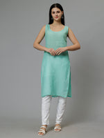 Load image into Gallery viewer, Seva Chikan Hand Embroidered Georgette Chikankari Kurta With Matching Slip