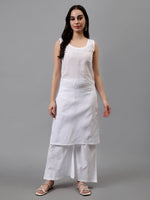 Load image into Gallery viewer, Seva Chikan Hand Embroidered Georgette Chikankari Kurta With Matching Slip