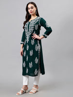 Load image into Gallery viewer, Seva Chikan Hand Embroidered Modal Cotton Lucknowi Chikankari Kurta