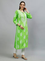 Load image into Gallery viewer, Seva Chikan Hand Embroidered Modal Cotton Lucknowi Chikankari Kurta