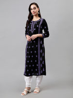 Load image into Gallery viewer, Seva Chikan Hand Embroidered Cotton Lucknowi Chikankari Kurta