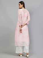 Load image into Gallery viewer, Seva Chikan Hand Embroidered Georgette Lucknowi Chikankari Kurta